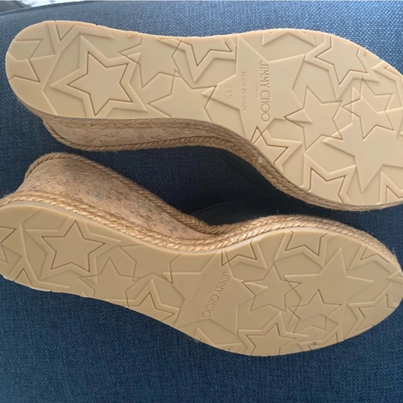 Jimmy Choo Leather Espadrilles 41.5 EU Never Worn - Picture 3 of 5